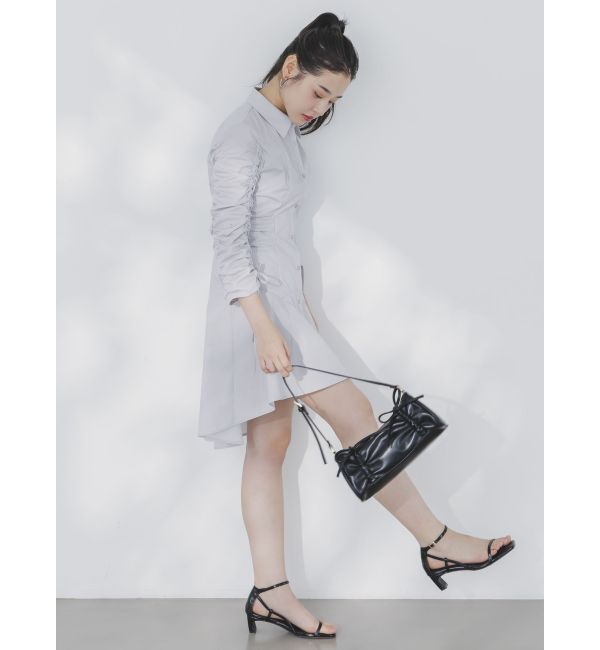 dazzlin「ギャザースリーブイレヘムシャツワンピース」|ワンピース|