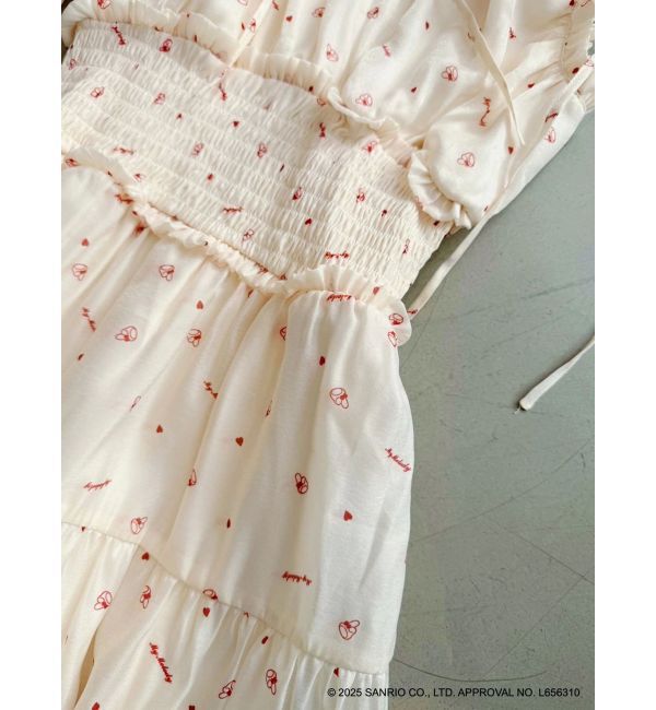 dazzlin「【メロクロコラボ】モチーフパターンティアードワンピース」|ワンピース|