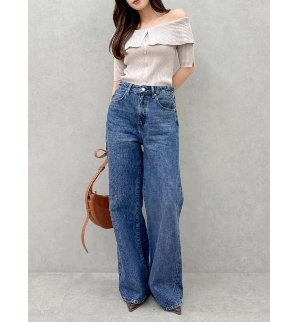 dazzlin「2WAYボタンオフショルニットトップス」|ニット・セーター|