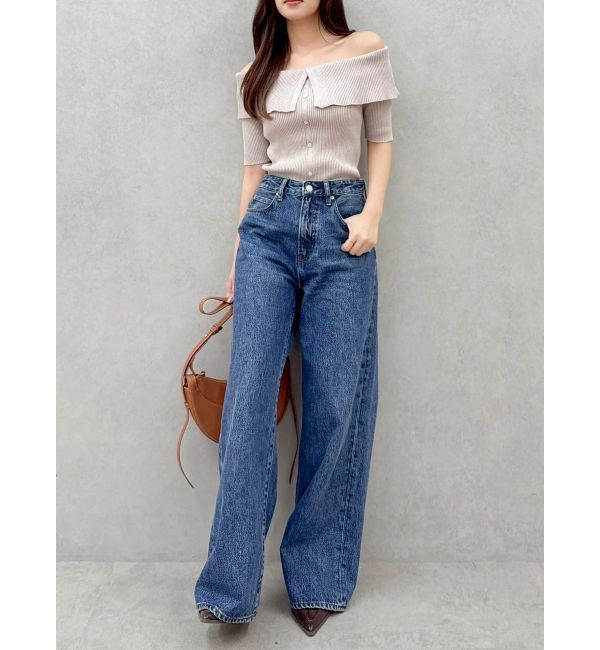 dazzlin「2WAYボタンオフショルニットトップス」|ニット・セーター|