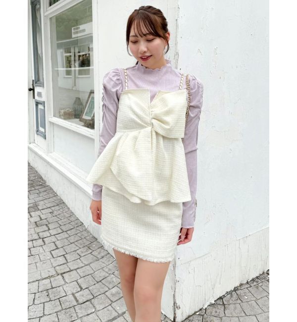 dazzlin「ポケットミニスカート/ツイード」|スカート|