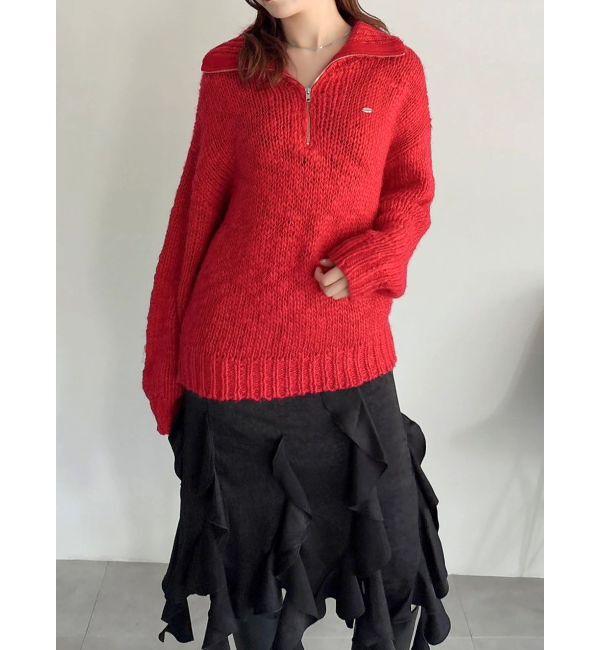 dazzlin「ローゲージジッププルオーバー」|ニット・セーター|