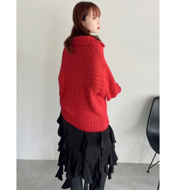 dazzlin「ローゲージジッププルオーバー」|ニット・セーター|