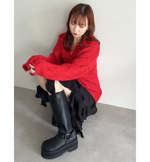 dazzlin「ローゲージジッププルオーバー」|ニット・セーター|