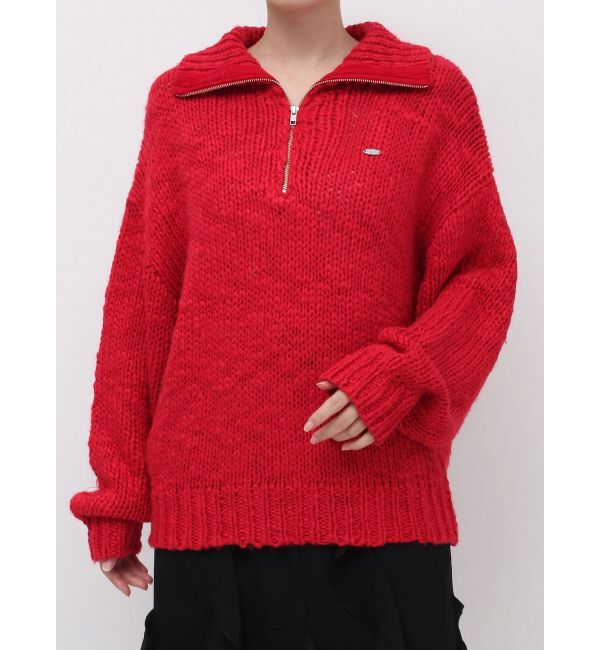 dazzlin「ローゲージジッププルオーバー」|ニット・セーター|