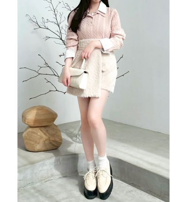 dazzlin「シャギースコート」|スカート|