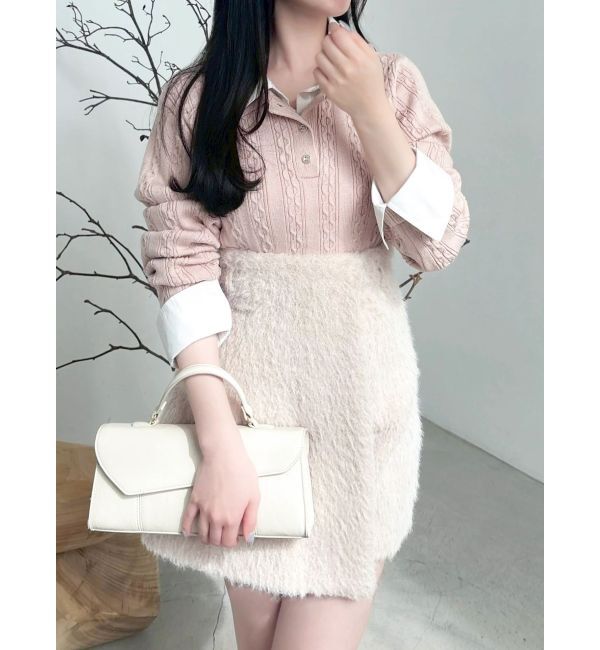 dazzlin「シャギースコート」|スカート|