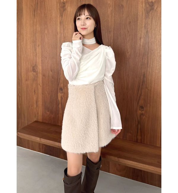 dazzlin「シャギースコート」|スカート|