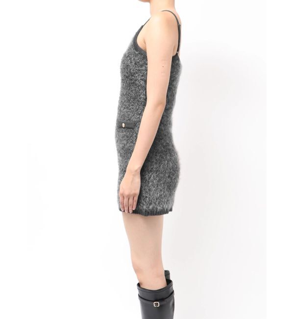 dazzlin「【セット対応】ヘアリーニットミニワンピース」|ワンピース|