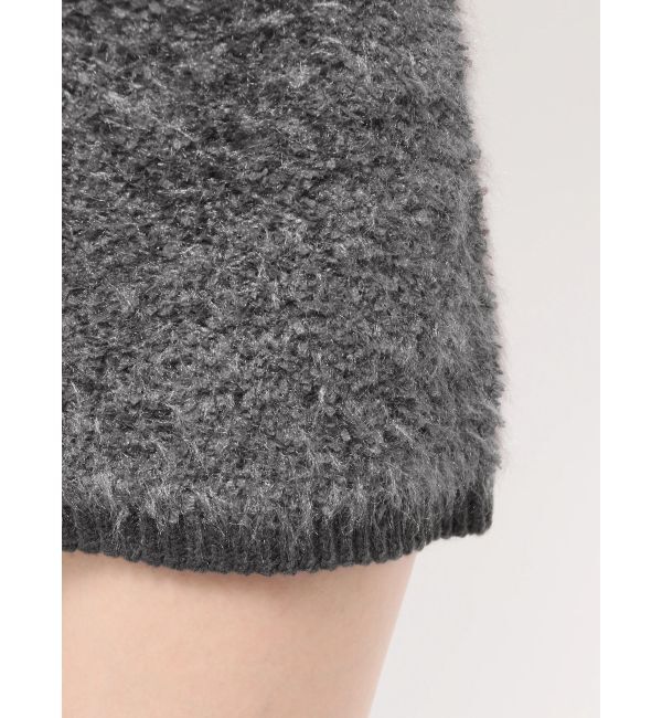 dazzlin「【セット対応】ヘアリーニットミニワンピース」|ワンピース|