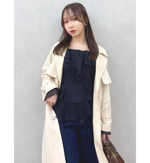 dazzlin「バックプリーツトレンチコート」|トレンチコート|