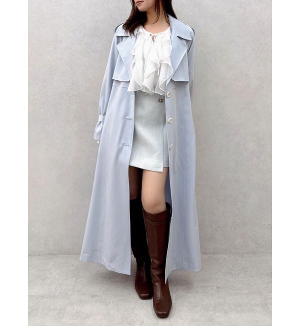 dazzlin「バックプリーツトレンチコート」|トレンチコート|