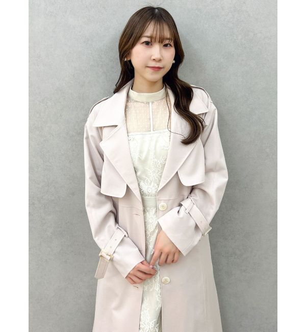dazzlin「バックプリーツトレンチコート」|トレンチコート|