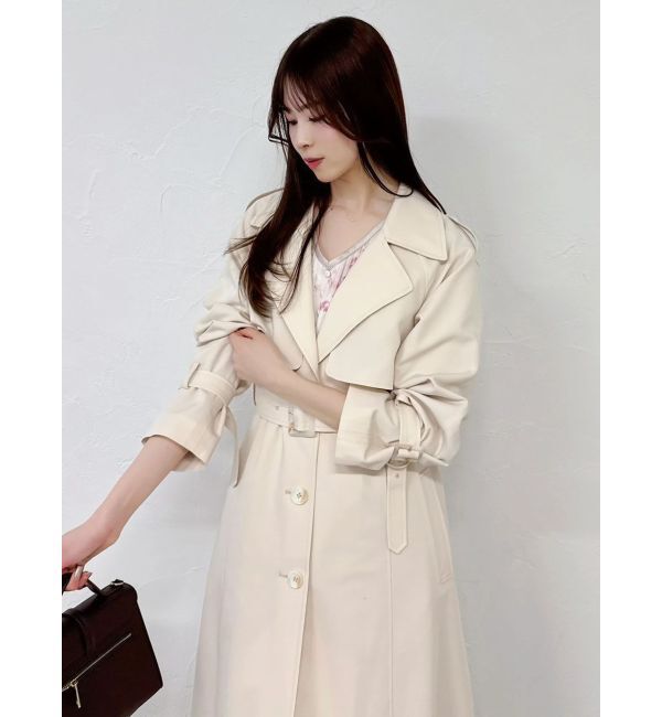 dazzlin「バックプリーツトレンチコート」|トレンチコート|