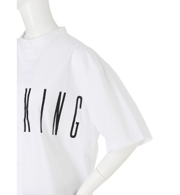 EMODA「【SHARED】STAND COLLAR HALF SLEEVEシャツ」|シャツ・ブラウス|