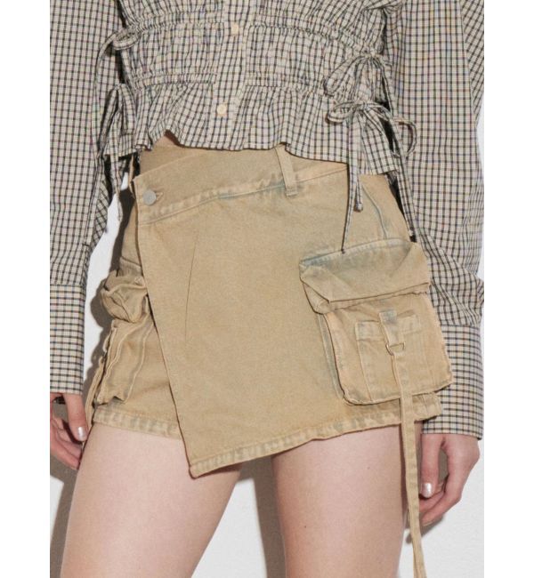 EMODA「カーゴラップショートパンツ」|その他|ベージュ