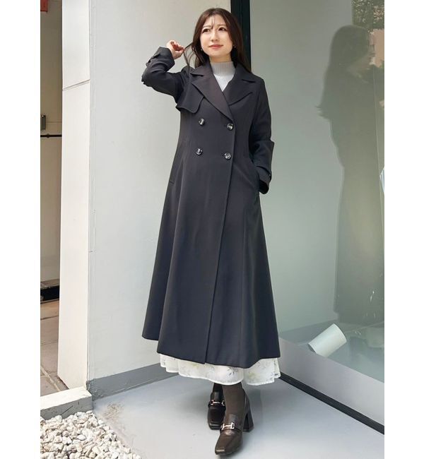 MERCURYDUO「フィットアンドフレアトレンチコート」|トレンチコート|