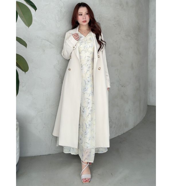 MERCURYDUO「フィットアンドフレアトレンチコート」|トレンチコート|