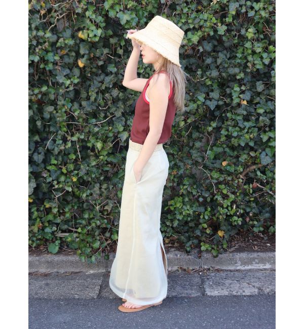 Ungrid「【WEB限定】バイカラーロゴタンクトップ」|タンクトップ|