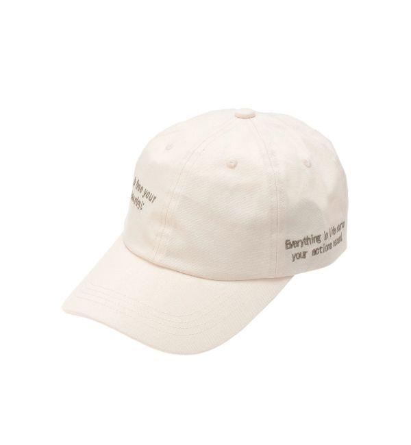 Ungrid「エンブロイダリーカラーロゴキャップ」|キャップ・キャスケット|