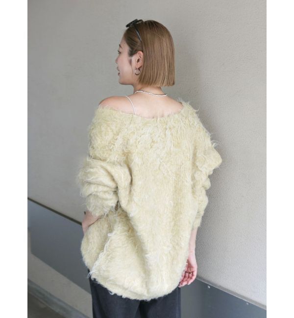 Ungrid「【WEB限定】カラールーズニットカーデ」|カーディガン|