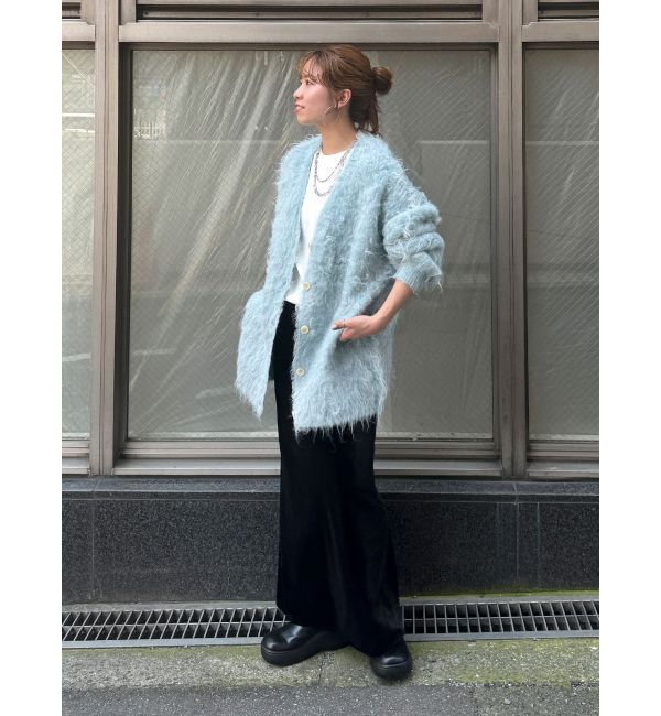 Ungrid「【WEB限定】カラールーズニットカーデ」|カーディガン|