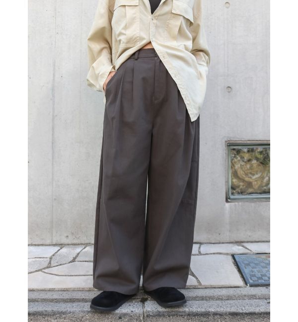 Ungrid「起毛コクーンチノパンツ」|チノ|