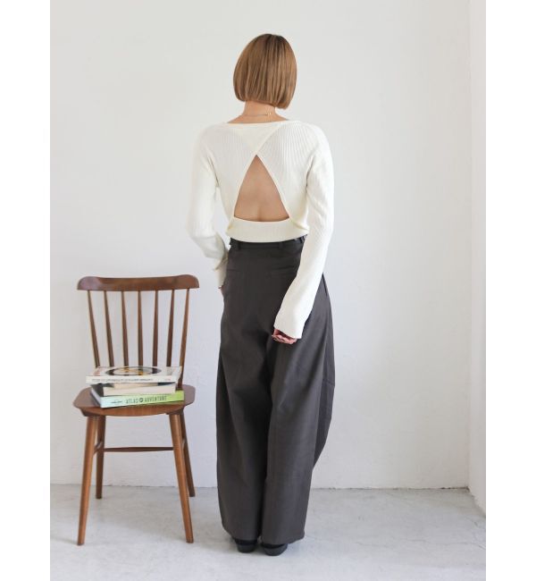 Ungrid「起毛コクーンチノパンツ」|チノ|