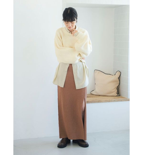 Ungrid「ローゲージクルーネックニット」|ニット・セーター|