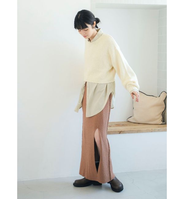 Ungrid「ローゲージクルーネックニット」|ニット・セーター|