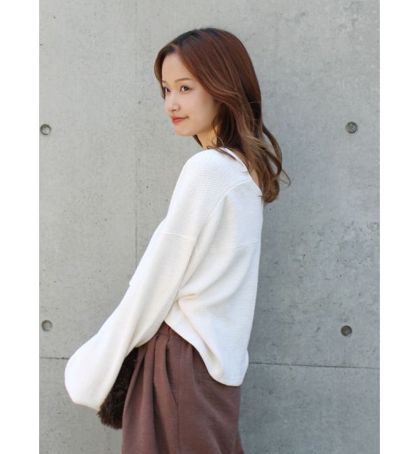 Ungrid「ハニカムショートカーディガン」|カーディガン|