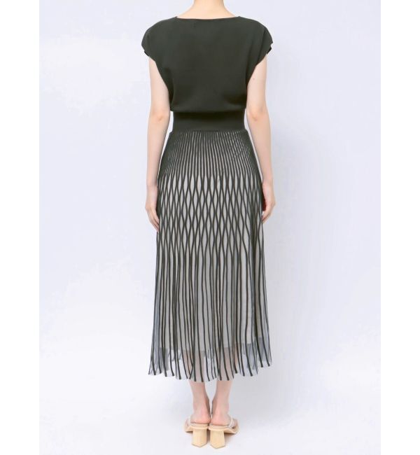 LAGUNAMOON「シアーパターンニットワンピース」|ワンピース|