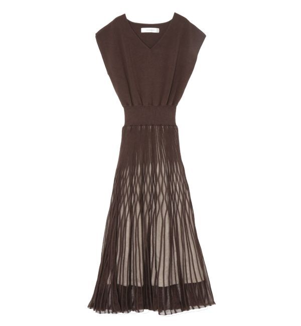 LAGUNAMOON「シアーパターンニットワンピース」|ワンピース|