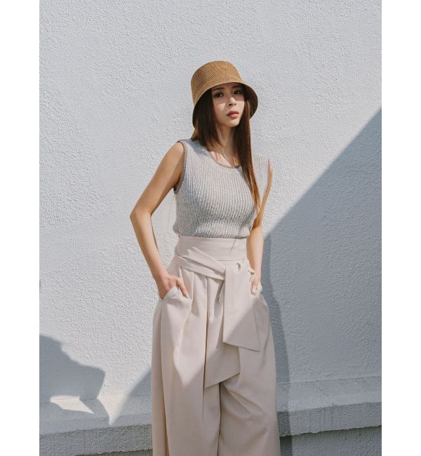 LAGUNAMOON「【追加生産】ミニマルメランジニットプルオーバー」|ニット・セーター|