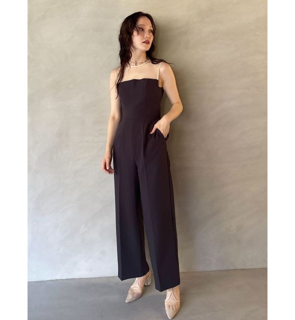 LAGUNAMOON「LADYチュールオフショルパンツドレス」|ドレス|