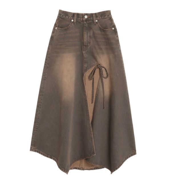 EVRIS「グラデーションスリットロングデニムスカート【セットアップ着用可能】」|スカート|
