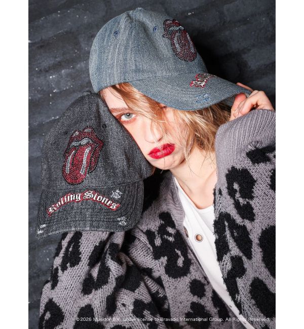 EVRIS「【ザ・ローリング・ストーンズ】ラインストーンCAP」|キャップ・キャスケット|