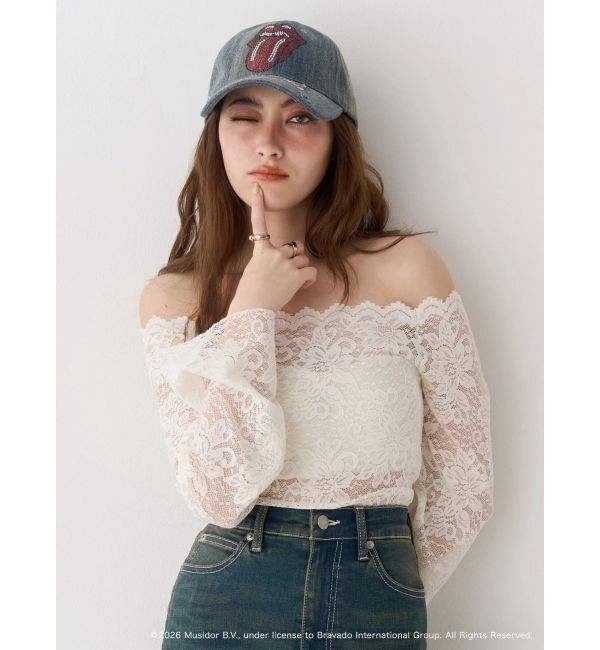 EVRIS「【ザ・ローリング・ストーンズ】ラインストーンCAP」|キャップ・キャスケット|