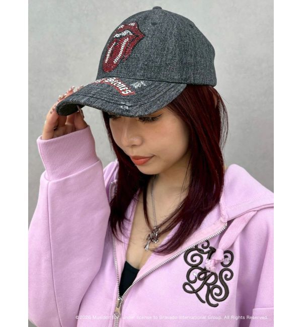 EVRIS「【ザ・ローリング・ストーンズ】ラインストーンCAP」|キャップ・キャスケット|