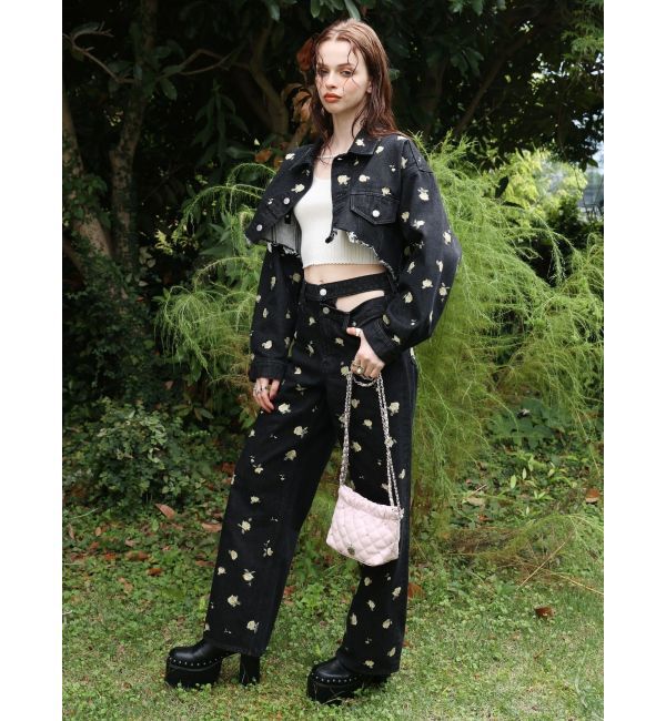 EVRIS「ストラップデザインリブニットトップス」|ニット・セーター|