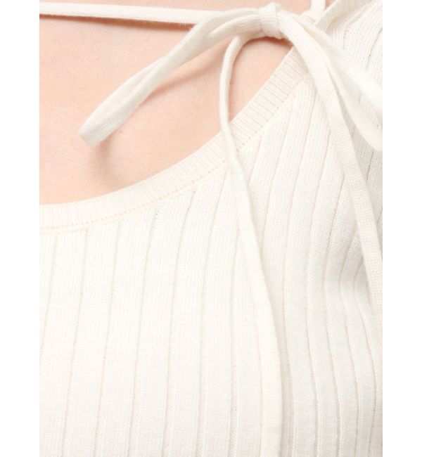 EVRIS「ストラップデザインリブニットトップス」|ニット・セーター|