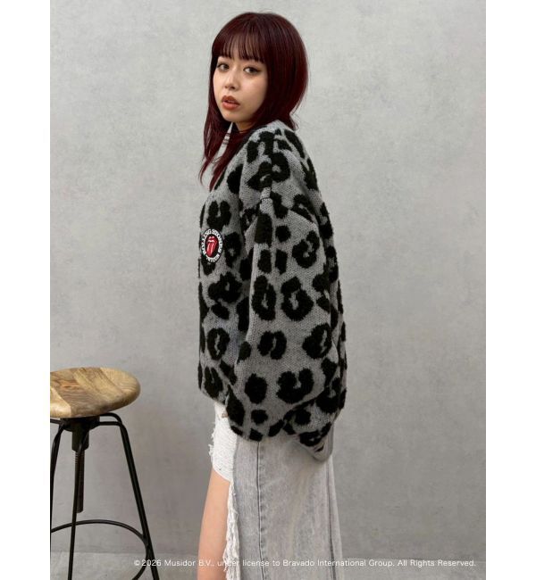 EVRIS「【ザ・ローリング・ストーンズ】Vネックカーディガン」|カーディガン|