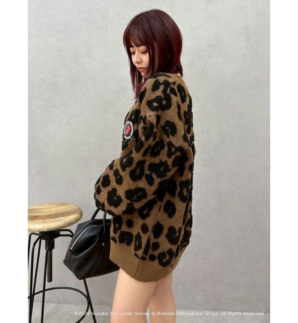 EVRIS「【ザ・ローリング・ストーンズ】Vネックカーディガン」|カーディガン|