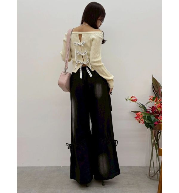 EVRIS「2WAYバックリボンニットトップス」|ニット・セーター|