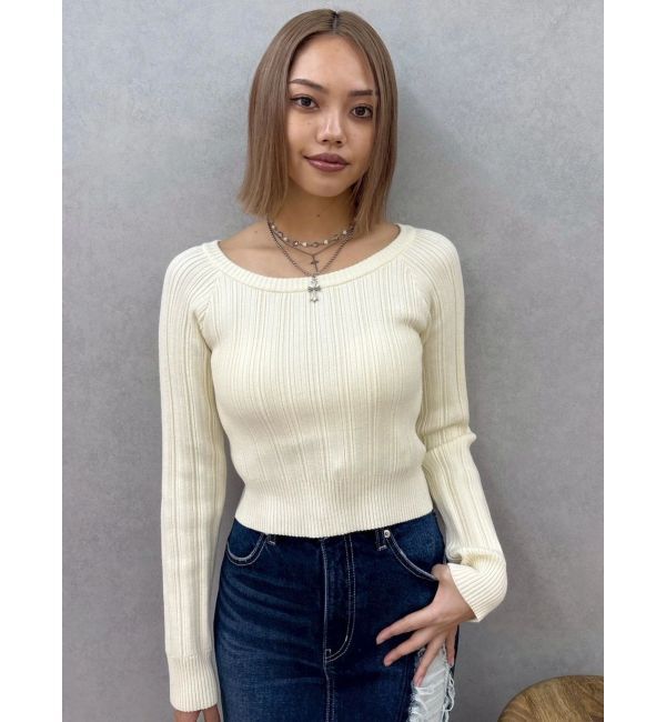 EVRIS「2WAYバックリボンニットトップス」|ニット・セーター|