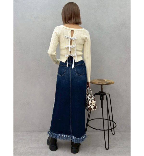 EVRIS「2WAYバックリボンニットトップス」|ニット・セーター|