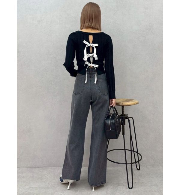 EVRIS「2WAYバックリボンニットトップス」|ニット・セーター|