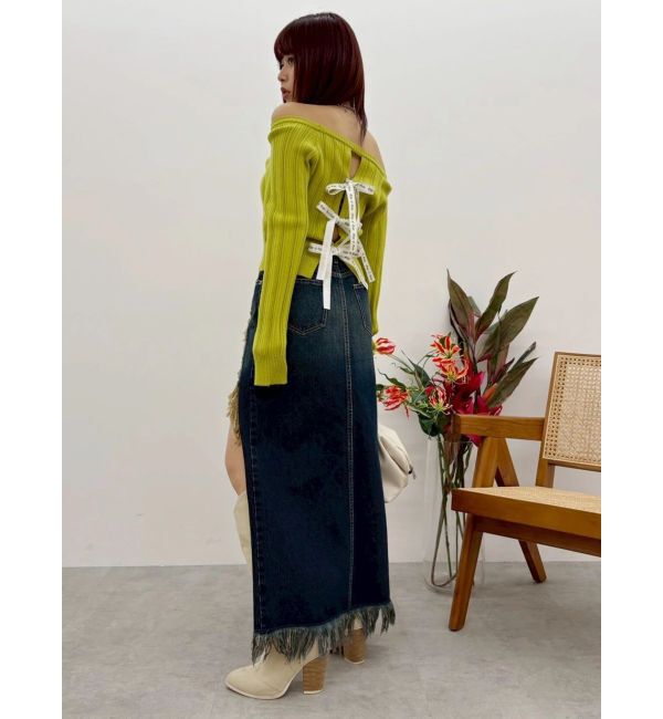 EVRIS「2WAYバックリボンニットトップス」|ニット・セーター|