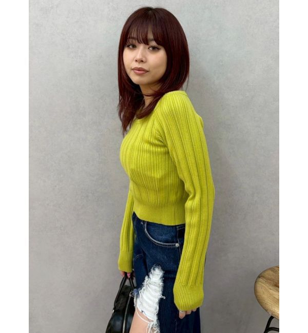 EVRIS「2WAYバックリボンニットトップス」|ニット・セーター|