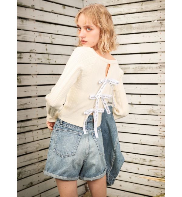 EVRIS「2WAYバックリボンニットトップス」|ニット・セーター|